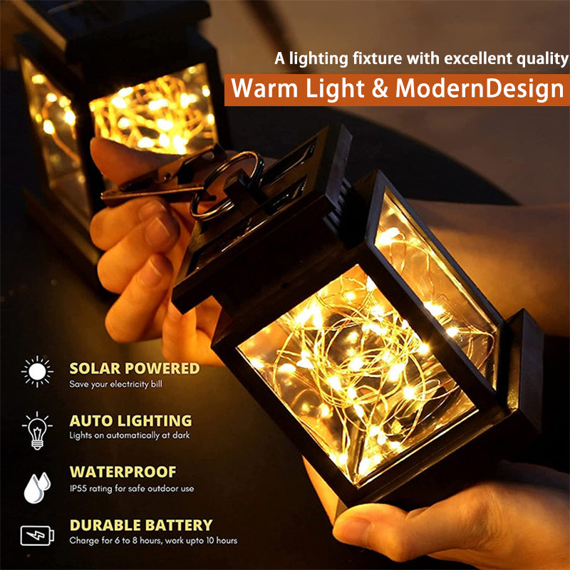 Outdoor Garden Hanging Lantern Solar Lights Waterproof Solar LED Fairy Light