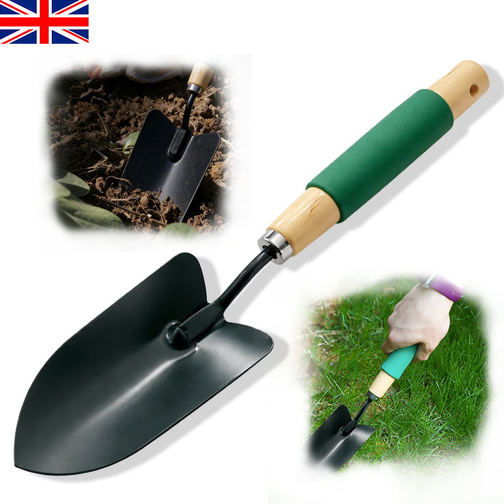 Hand Trowel With Cushion Grip Wooden Handle Garden Trowel Garden Shovel