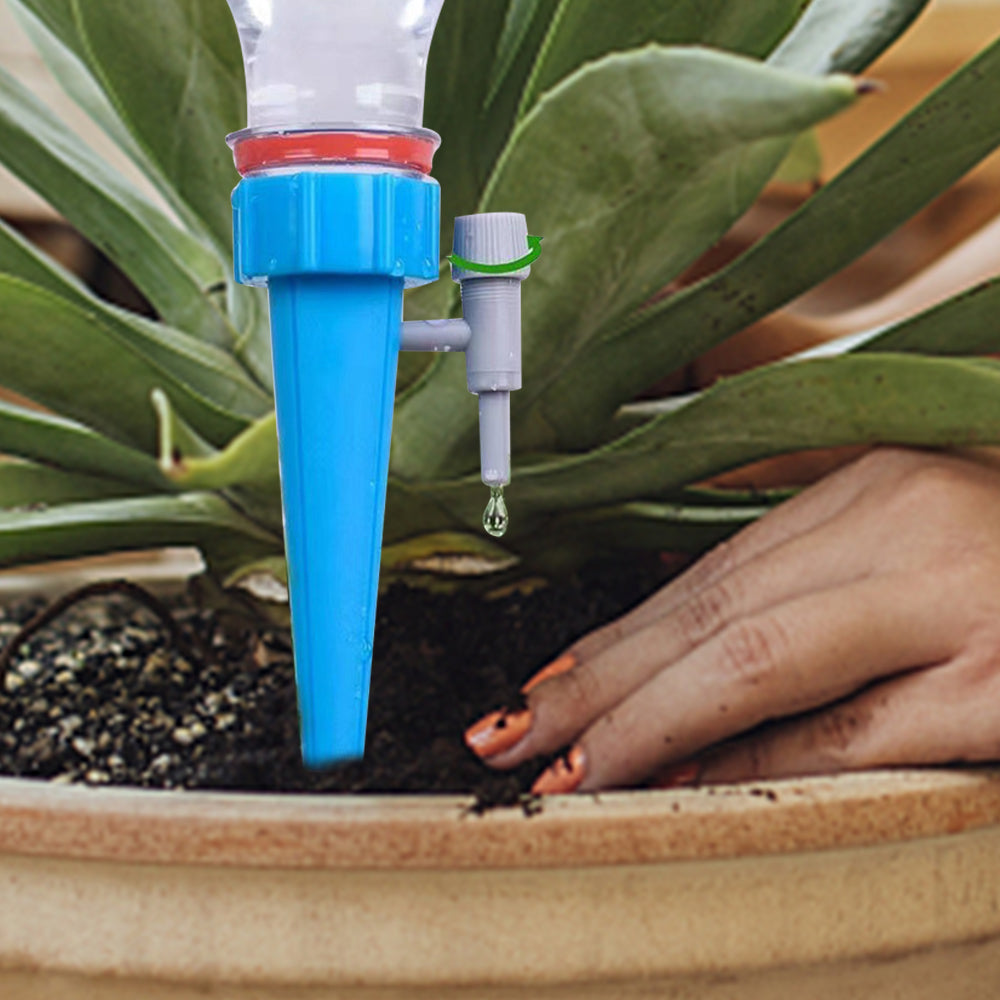 10pcs/Pack Automatic Plant Self Watering Spikes for Garden Home Flower Drip Waterer Tool - Blue